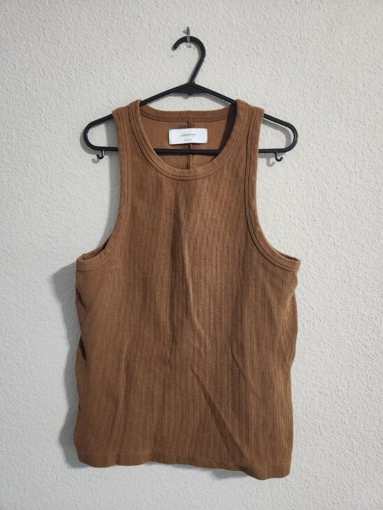 Sold Out Nyc Tops - Sold Out NYC The Not So Basic Tank in Chocolate Women’s Ribbed size medium